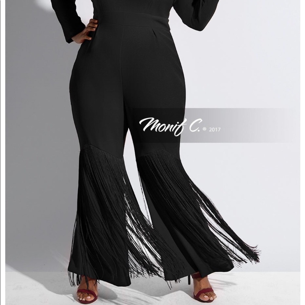 Black Fringe jumpsuit